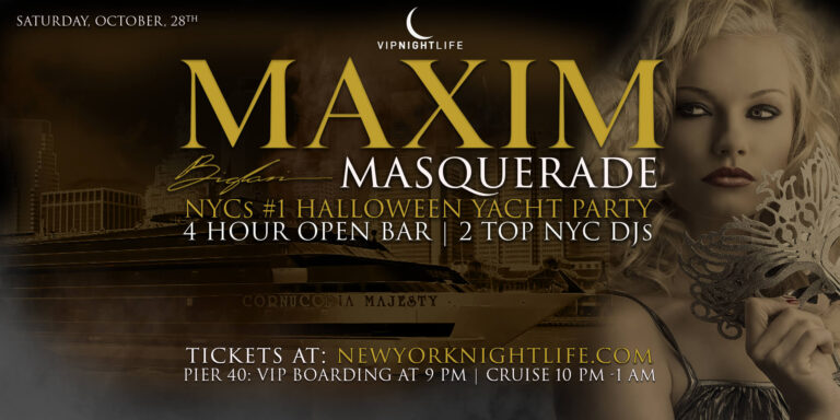 MAXIM New York Halloween Yacht Party - Masquerade Cruise